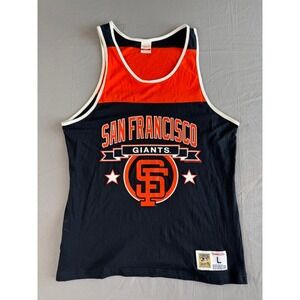 Mitchell & Ness Francisco‎ Giants Tank Top Jersey Mens Large Black Orange MLB